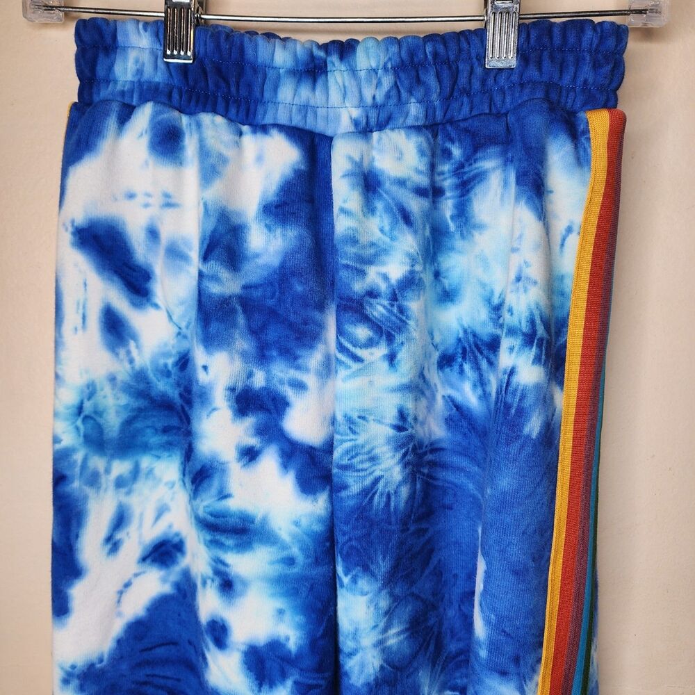 Farm Rio Tie Dye Rainbow Joggers Sweatpants High Rise Womens XS - Picture 3 of 13